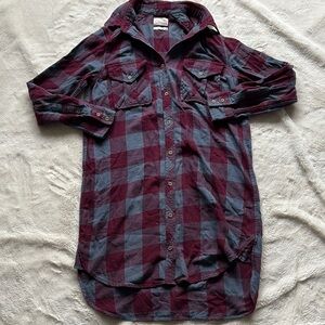 Wilfred Free Small Sweater Dress | 100% Cotton | Plaid Shirt Style Aritzia Find